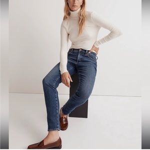 NWT Madewell The Mid Rise Perfect Vintage Jeans in Gray